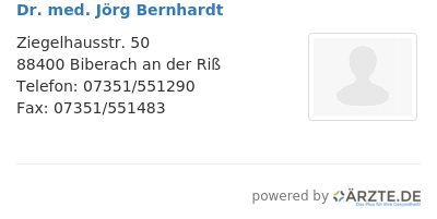 Dr med joerg bernhardt