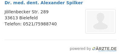 Dr med dent alexander spilker 491672