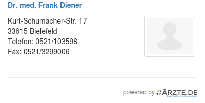 Dr med frank diener