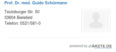 Prof dr med guido schuermann