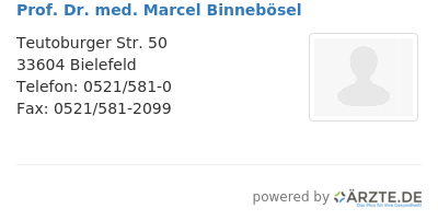 Prof dr med marcel binneboesel