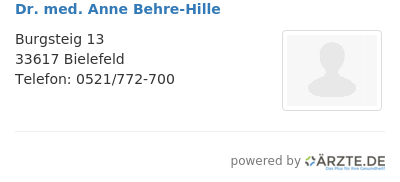 Dr med anne behre hille