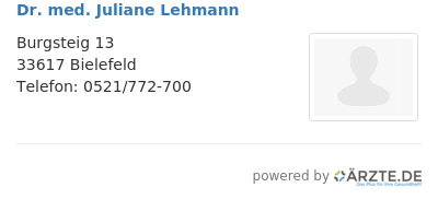 Dr med juliane lehmann