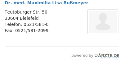 Dr med maximilia lisa bussmeyer