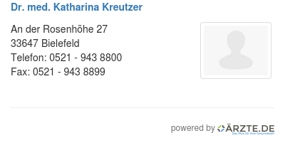 Dr med katharina kreutzer
