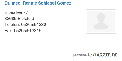Dr med renate schlegel gomez