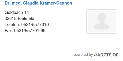 Dr med claudia kramer cannon