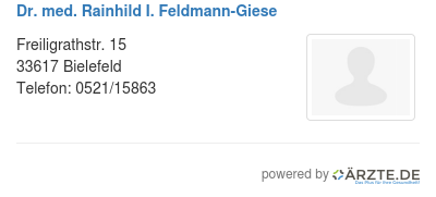 Dr med rainhild i feldmann giese