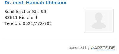 Dr med hannah uhlmann
