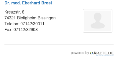Dr med eberhard brosi 253561
