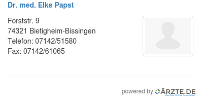 Dr med elke papst