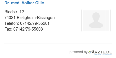 Dr med volker gille