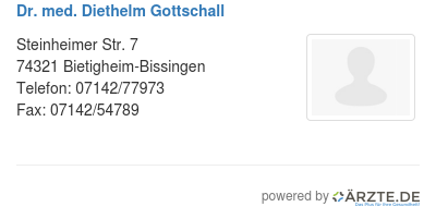 Dr med diethelm gottschall