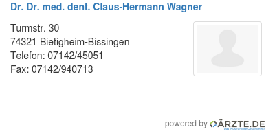 Dr dr med dent claus hermann wagner