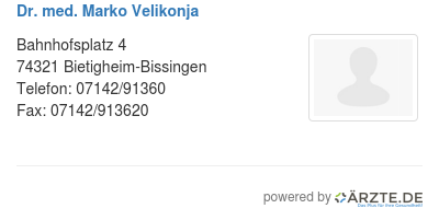 Dr med marko velikonja