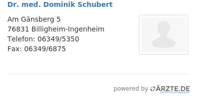 Dr med dominik schubert 648199