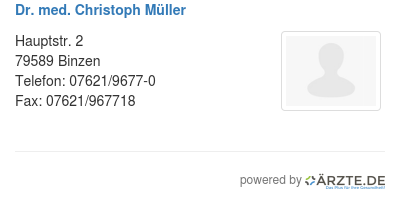 Dr med christoph mueller 253791