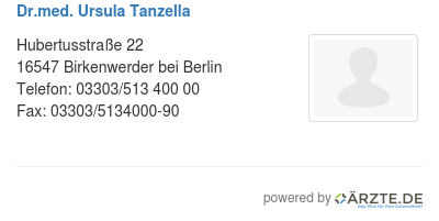 Dr med ursula tanzella