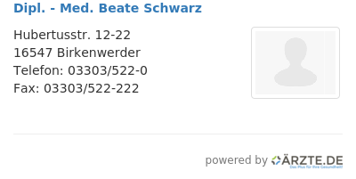 Dipl med beate schwarz