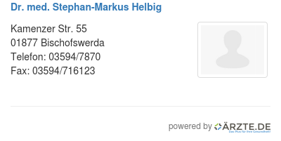 Dr med stephan markus helbig
