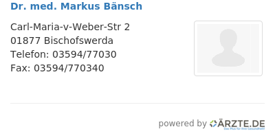 Dr med markus baensch