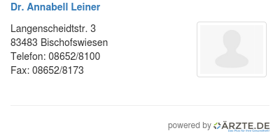 Dr annabell leiner