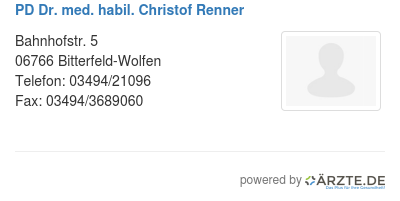 Pd dr med habil christof renner 600552
