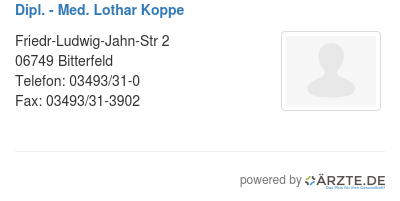 Dipl med lothar koppe