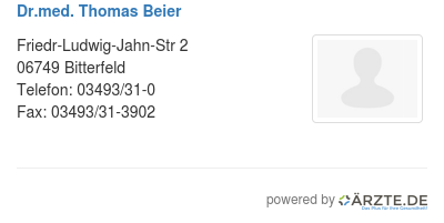 Dr med thomas beier