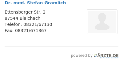 Dr med stefan gramlich