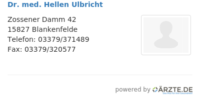 Dr med hellen ulbricht