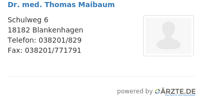 Dr med thomas maibaum