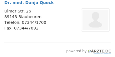 Dr med danja queck