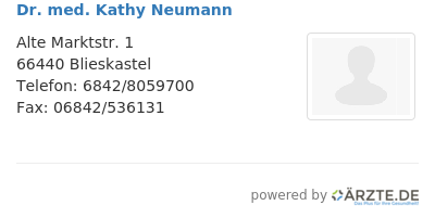 Dr med kathy neumann