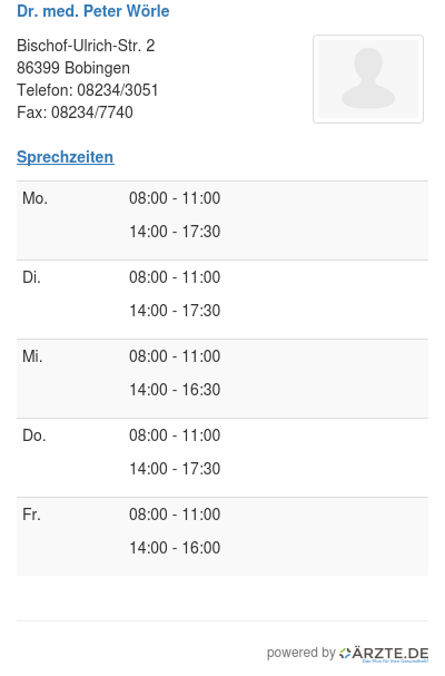 Dr med peter woerle