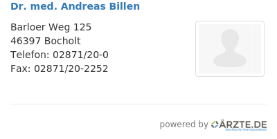 Dr med andreas billen
