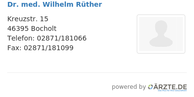 Dr med wilhelm ruether