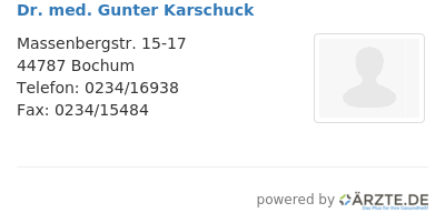 Dr med gunter karschuck
