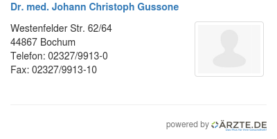 Dr med johann christoph gussone