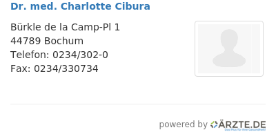 Dr med charlotte cibura