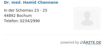 Dr med hamid channane