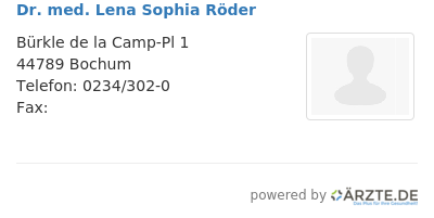 Dr med lena sophia roeder