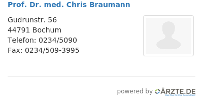 Prof dr med chris braumann