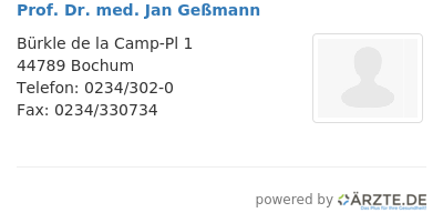 Prof dr med jan gessmann