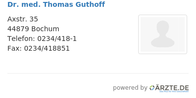 Dr med thomas guthoff