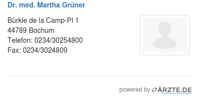 Dr med martha gruener