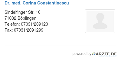 Dr med corina constantinescu