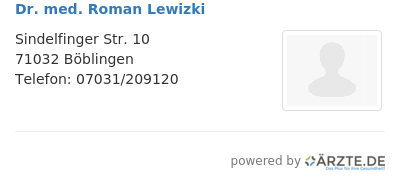 Dr med roman lewizki