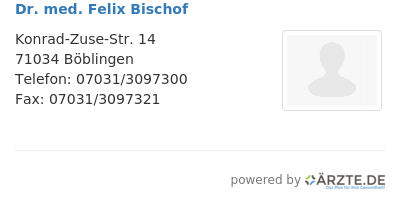 Dr med felix bischof
