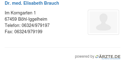 Dr med elisabeth brauch